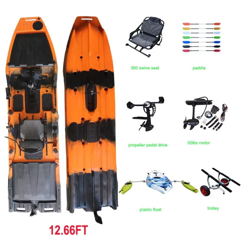 Vicking 12.6FT Single Kayak Pe - Fishing Boat Trolling Motor recension och pris