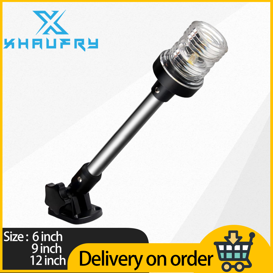360 Degree White LED Fold Down - Fishing Boat Anchor recension och pris